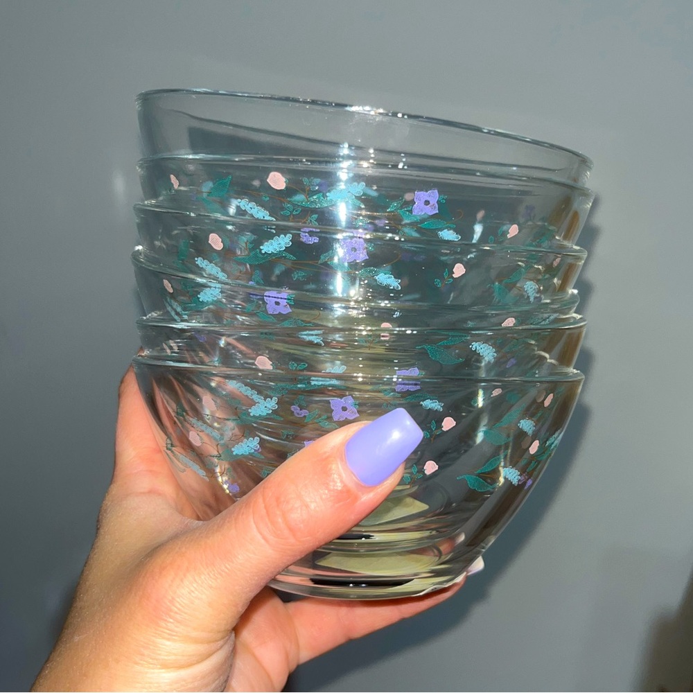 MINI GLASS BOWLS (6)